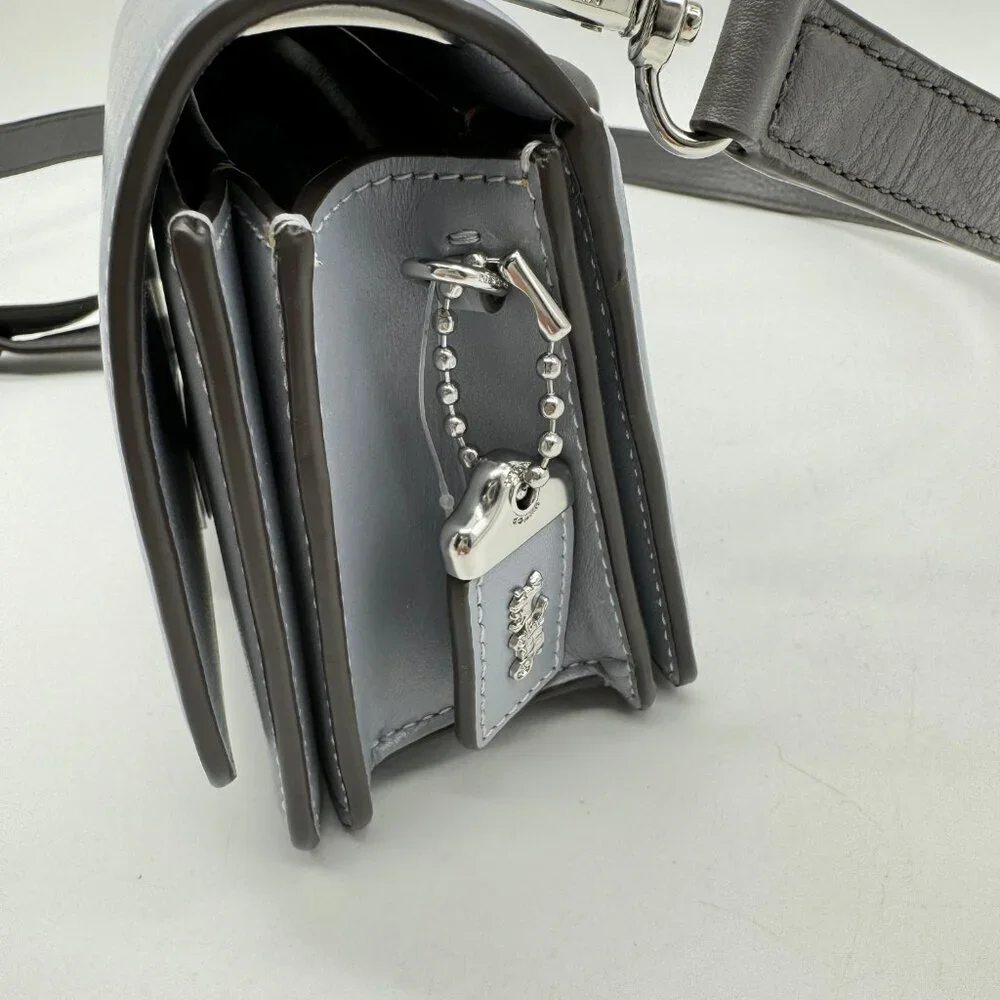 COACH Bandit Luxe full grain leather crossbody bag- Blue - Picture 11 of 13